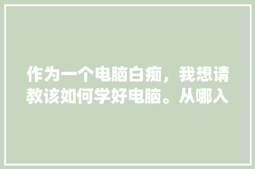 作为一个电脑白痴，我想请教该如何学好电脑。从哪入手呢_电脑小白基础知识 网络技术