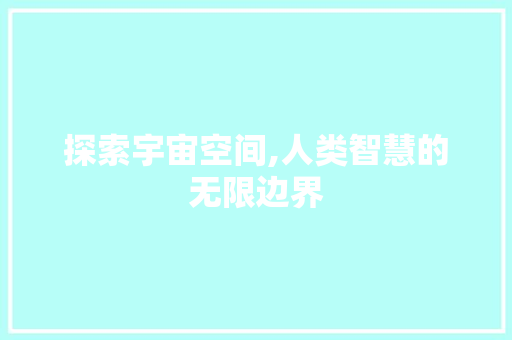探索宇宙空间,人类智慧的无限边界 操作系统 探索宇宙空间,人类智慧的无限边界 操作系统