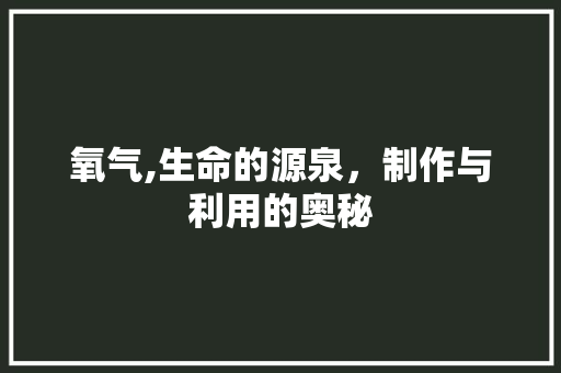 氧气,生命的源泉，制作与利用的奥秘 电脑配置