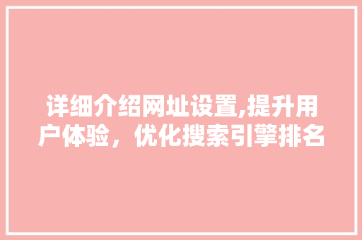 详细介绍网址设置,提升用户体验，优化搜索引擎排名 网络技术