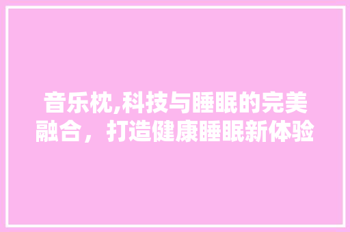 音乐枕,科技与睡眠的完美融合，打造健康睡眠新体验 电脑配置