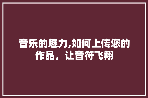音乐的魅力,如何上传您的作品,让音符飞翔 操作系统 音乐的魅力,如何上传您的作品,让音符飞翔 操作系统