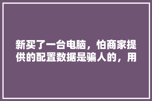 新买了一台电脑,怕商家提供的配置数据是骗人的,用鲁大师能准确检测出电脑硬件配置吗「电脑怎么看牌子配置高低啊」 电脑故障维修 新买了一台电脑,怕商家提供的配置数据是骗人的,用鲁大师能准确检测出电脑硬件配置吗「电脑怎么看牌子配置高低啊」 新买了一台电脑,怕商家提供的配置数据是骗人的,用鲁大师能准确检测出电脑硬件配置吗「电脑怎么看牌子配置高低啊」 电脑故障维修