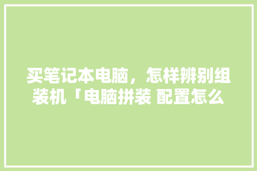 买笔记本电脑，怎样辨别组装机「电脑拼装 配置怎么看型号」 买笔记本电脑，怎样辨别组装机「电脑拼装 配置怎么看型号」 操作系统