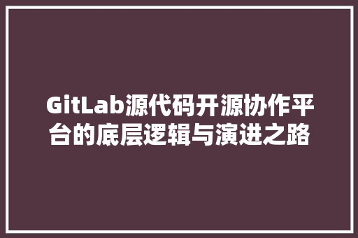 GitLab源代码开源协作平台的底层逻辑与演进之路