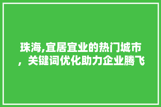 珠海,宜居宜业的热门城市，关键词优化助力企业腾飞