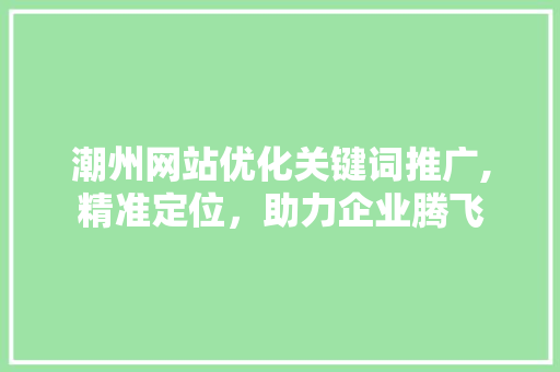 潮州网站优化关键词推广,精准定位，助力企业腾飞 操作系统