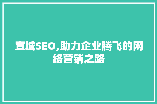 宣城SEO,助力企业腾飞的网络营销之路