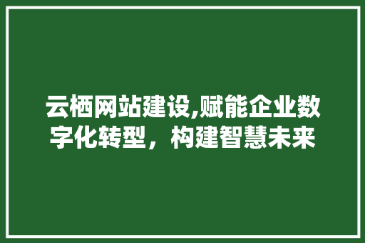 云栖网站建设,赋能企业数字化转型，构建智慧未来