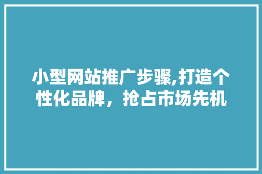 小型网站推广步骤,打造个性化品牌，抢占市场先机