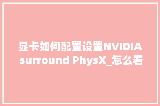 显卡如何配置设置NVIDIA surround PhysX_怎么看电脑配置英伟达显卡