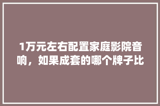 1万元左右配置家庭影院音响，如果成套的哪个牌子比较好?我对音质要求有点高呢_电脑装机成套配置怎么看的