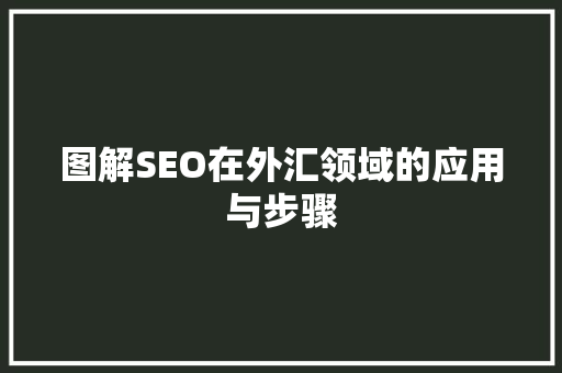图解SEO在外汇领域的应用与步骤