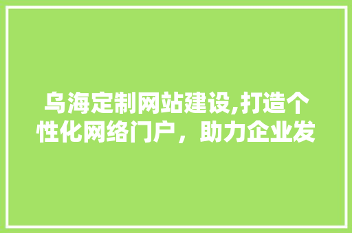 乌海定制网站建设,打造个性化网络门户，助力企业发展新篇章