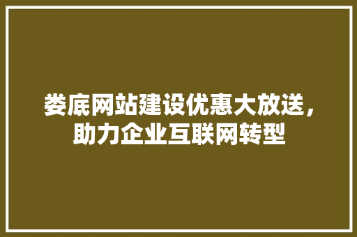 娄底网站建设优惠大放送，助力企业互联网转型