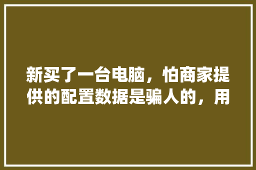 新买了一台电脑，怕商家提供的配置数据是骗人的，用鲁大师能准确检测出电脑硬件配置吗_电脑配置怎么看好不好?