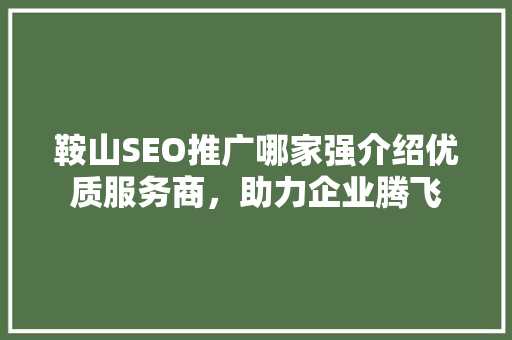 鞍山SEO推广哪家强介绍优质服务商，助力企业腾飞 电脑基础