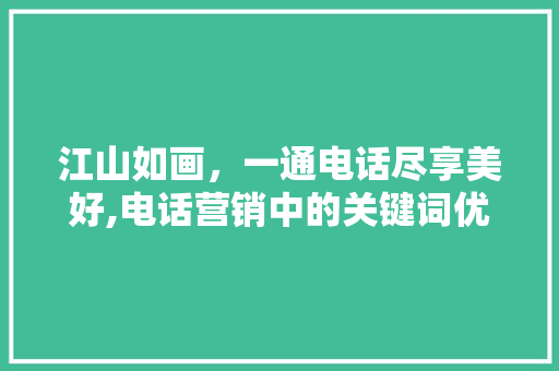 江山如画，一通电话尽享美好,电话营销中的关键词优化艺术
