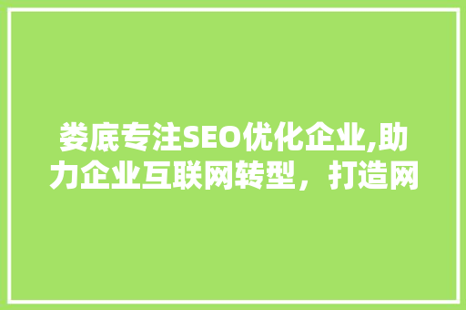 娄底专注SEO优化企业,助力企业互联网转型，打造网络营销新格局