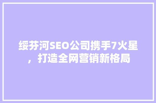 绥芬河SEO公司携手7火星，打造全网营销新格局