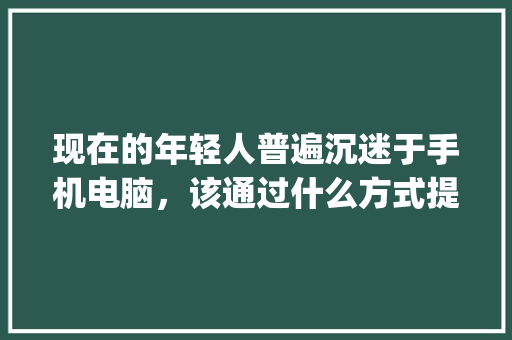现在的年轻人普遍沉迷于手机电脑,该通过什么方式提高自己的知识水平呢_手机、电脑的基本知识 现在的年轻人普遍沉迷于手机电脑,该通过什么方式提高自己的知识水平呢_手机、电脑的基本知识