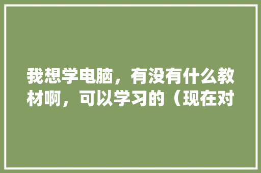 我想学电脑，有没有什么教材啊，可以学习的（现在对电脑的了解是零基础）_电脑基础知识教材有哪些