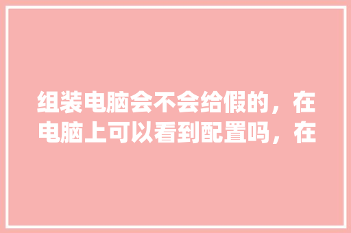 组装电脑会不会给假的,在电脑上可以看到配置吗,在电脑上看到的都是真的吗_怎么看电脑配置是假配置的 组装电脑会不会给假的,在电脑上可以看到配置吗,在电脑上看到的都是真的吗_怎么看电脑配置是假配置的
